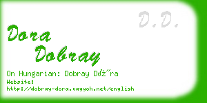 dora dobray business card